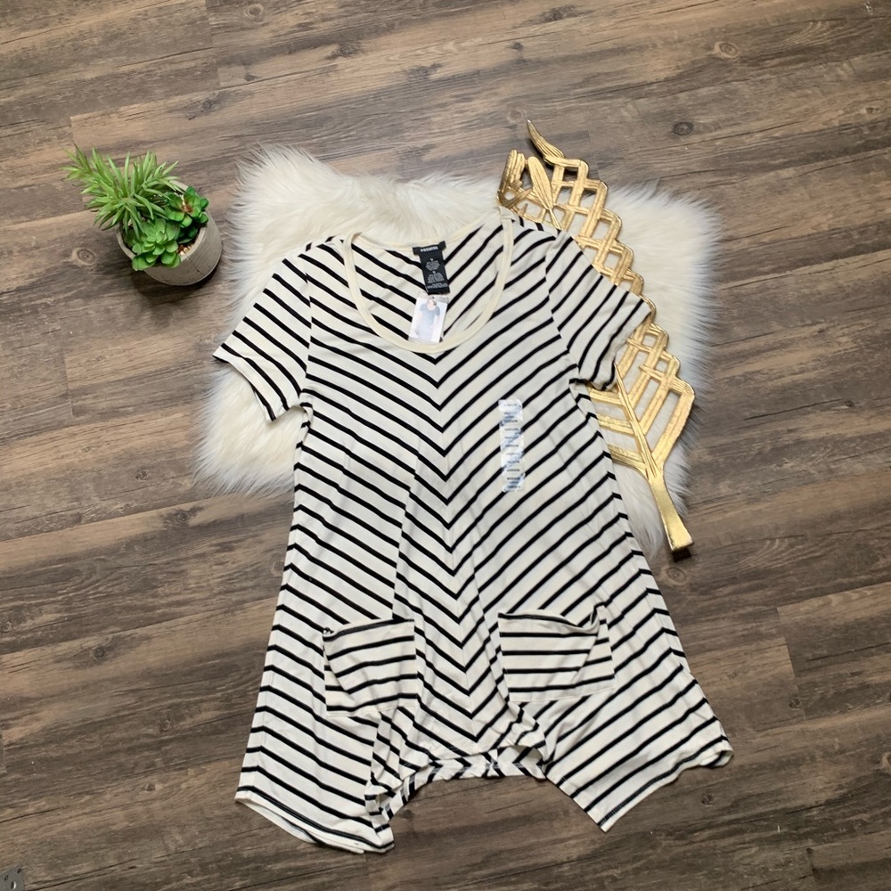 Premise Stripe Asymmetrical Tunic
